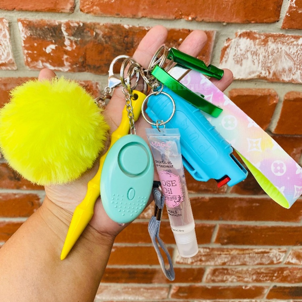 Colorful Rainbow 🌈 Self Defense Keychain